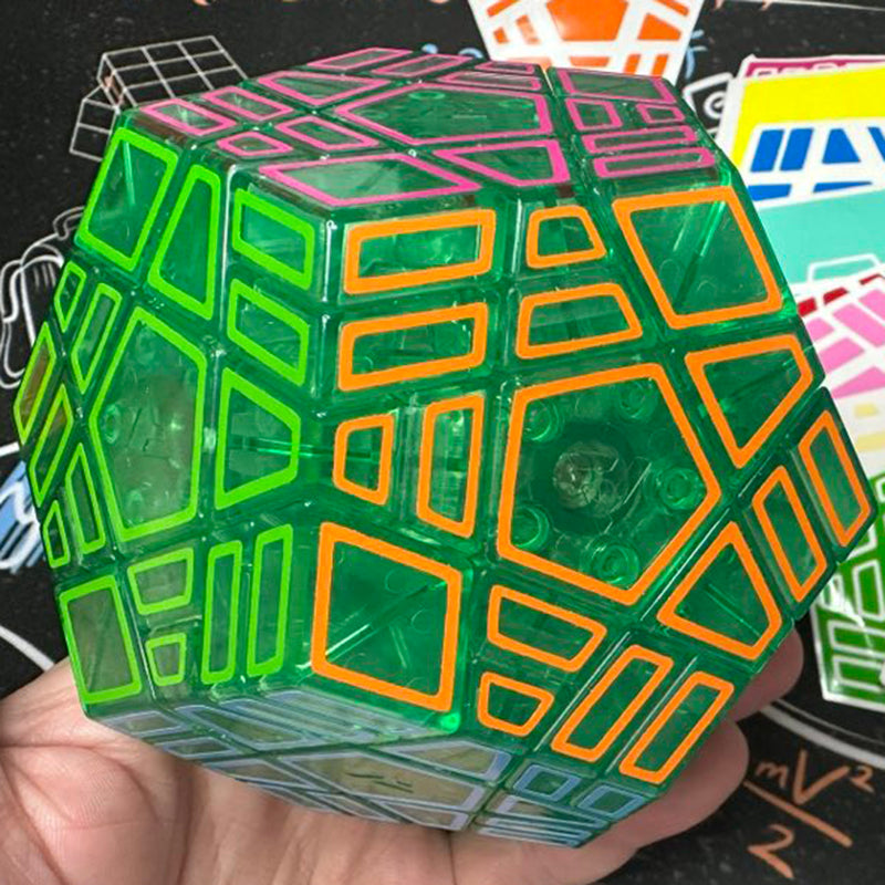 Custom Set of Hollow/Solid Stickers for AJ Split Megaminx