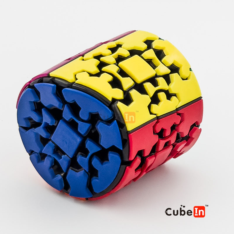Meffert's Gear Barrel Cylinder Cube - MFT 3D Mechanical Gear Twist Puzzle