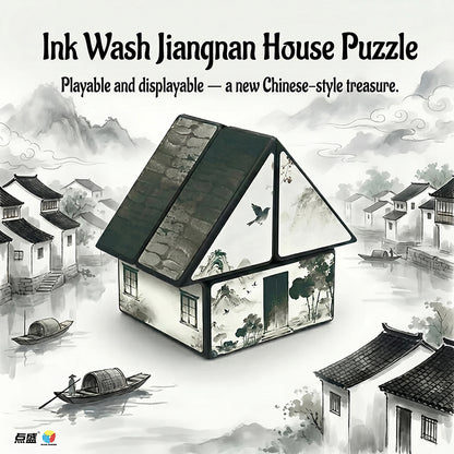 Diansheng X2 cube - Ink Wash Jiangnan House Puzzle