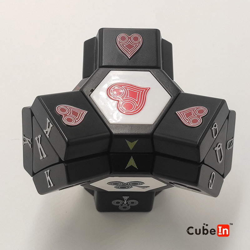 Platypus Cube Black with Poker Drawings