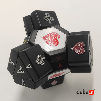 Platypus Cube Black with Poker Drawings