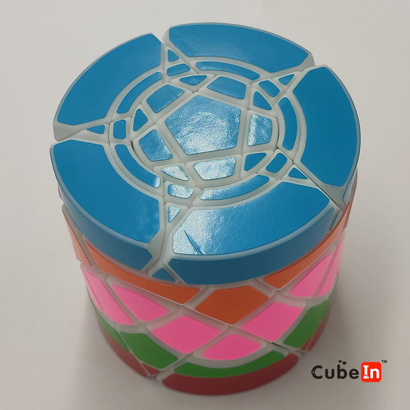 Zhecube Crazy Megaminx Cylinder (2 circles, with 1 / 0 Value )