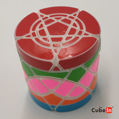 Zhecube Crazy Megaminx Cylinder (2 circles, with 1 / 0 Value )