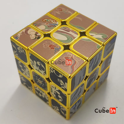 Metallic 3x3 Golden cube