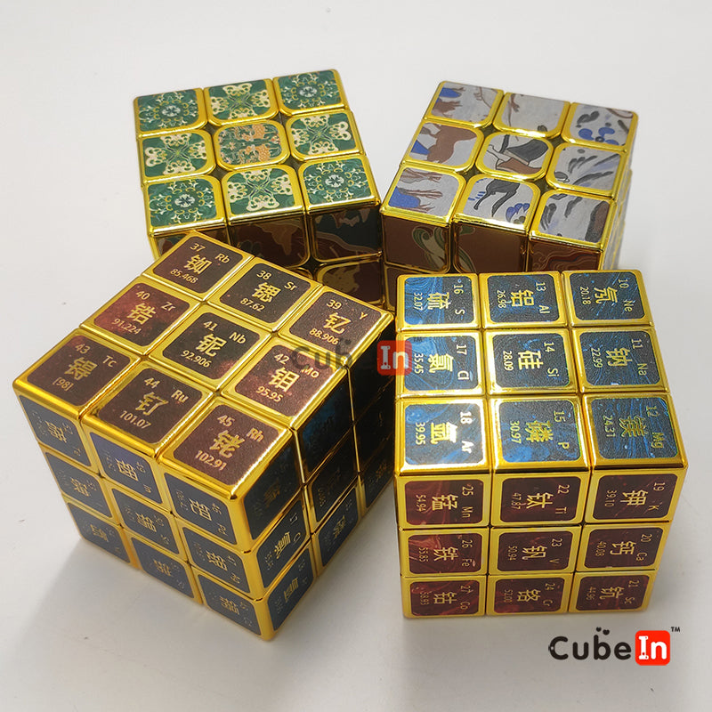 Metallic 3x3 Golden cube