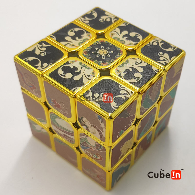Metallic 3x3 Golden cube