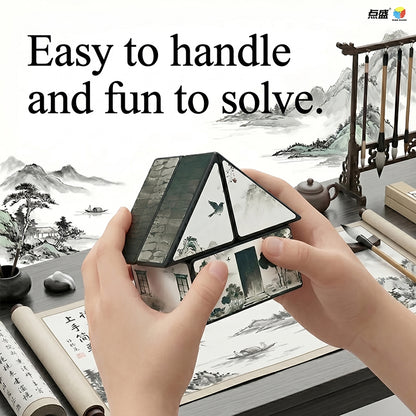 Diansheng X2 cube - Ink Wash Jiangnan House Puzzle