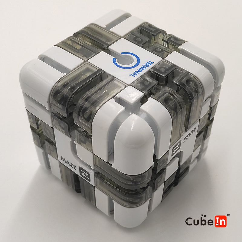 3D Maze 3x3 Cube Rolling Puzzle with Steel Ball