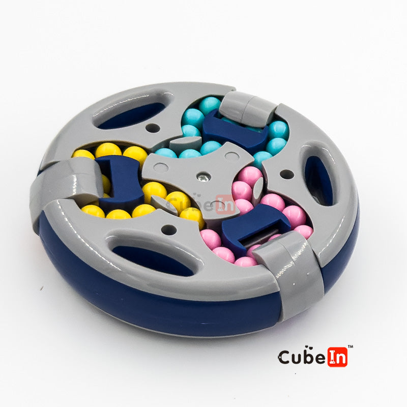 4 rings 3D Flying Saucer Puzzle - Double-Sided Flipping Sequential Hungarian Ring