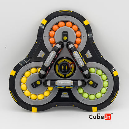 6 Rings Spacecraft Puzzle - 3D Interlocking Track Sequential Movement Hungarian Rings