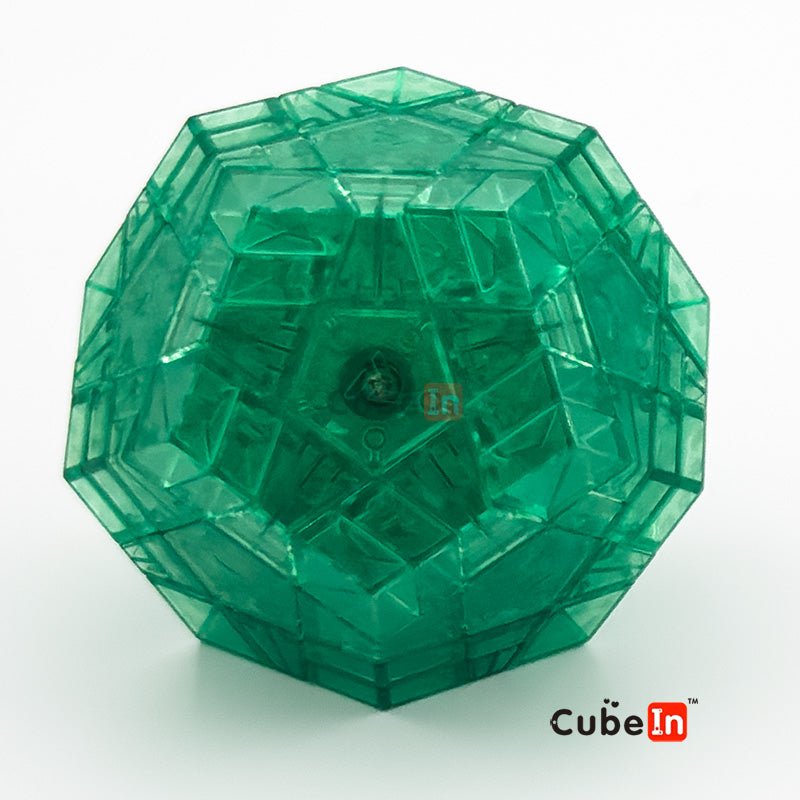 AJ Split Megaminx - Limited Edition Transparent Green Dodecahedron