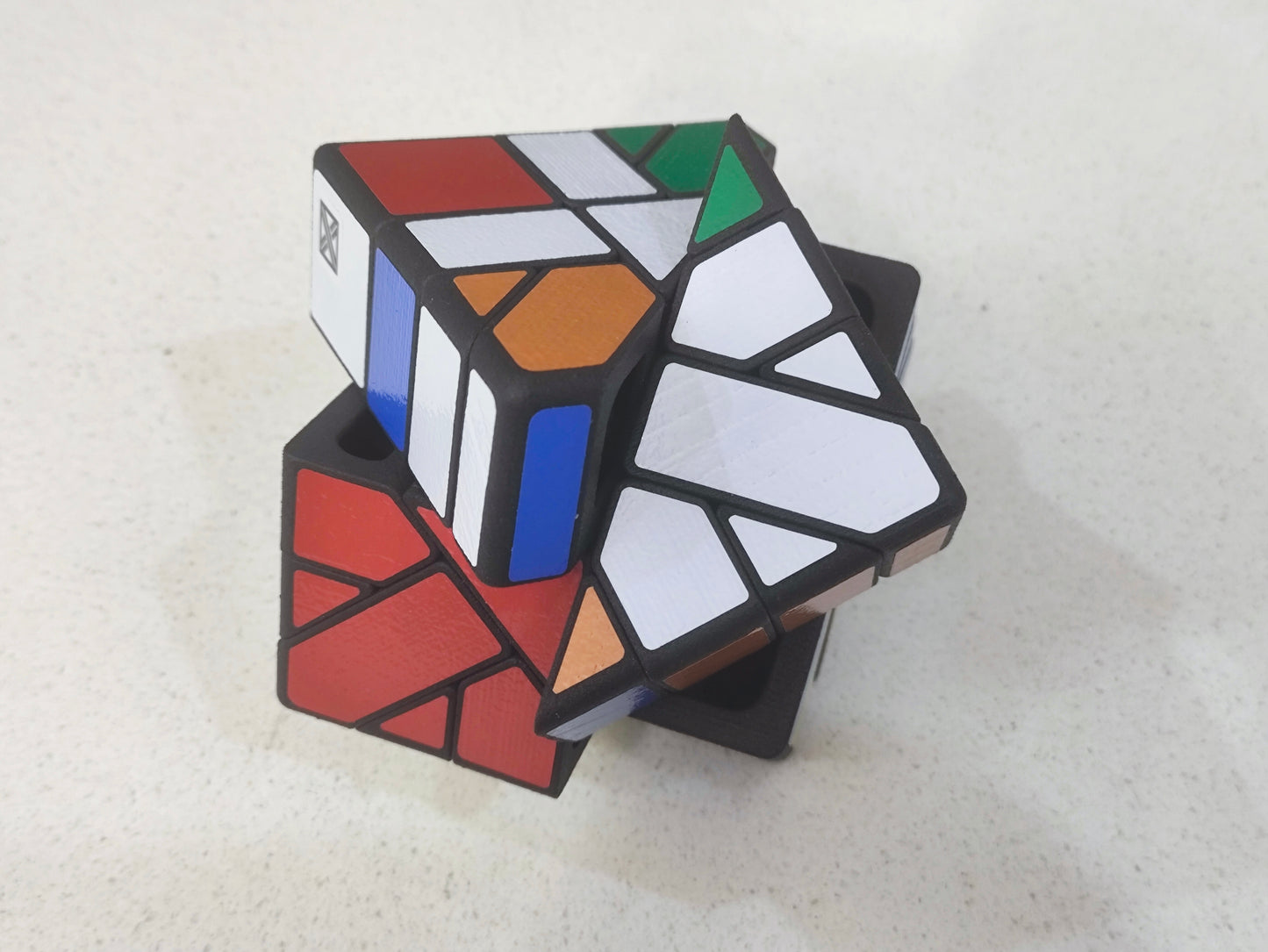 x² Asterisk Cube (3D Printed)