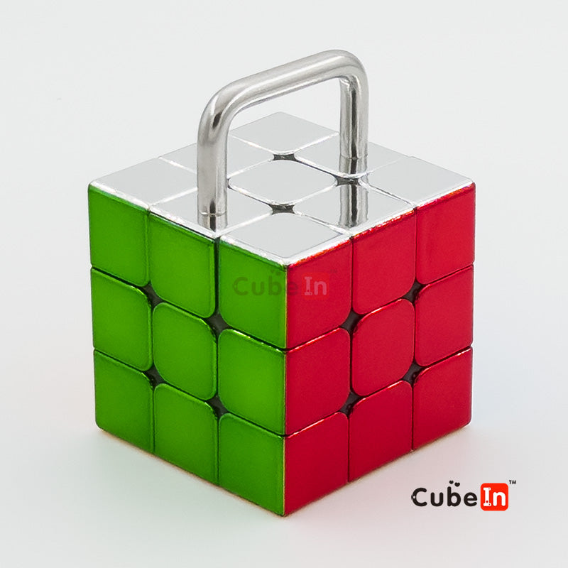 CubeTwist Bandaged 3x3 Metallized Magic Cube - U-Shaped Constraint