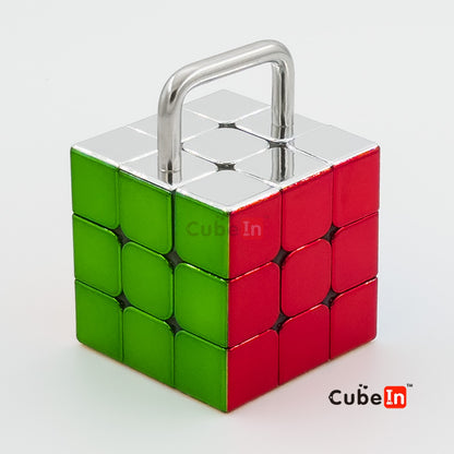 CubeTwist Bandaged 3x3 Metallized Magic Cube - U-Shaped Constraint