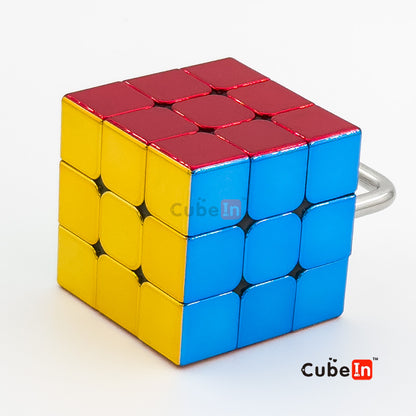 CubeTwist Bandaged 3x3 Metallized Magic Cube - U-Shaped Constraint