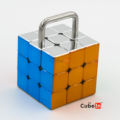 CubeTwist Bandaged 3x3 Metallized Magic Cube - U-Shaped Constraint