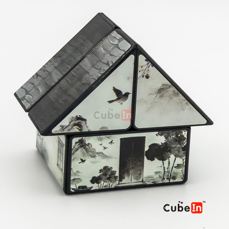 Diansheng X2 cube - Ink Wash Jiangnan House Puzzle