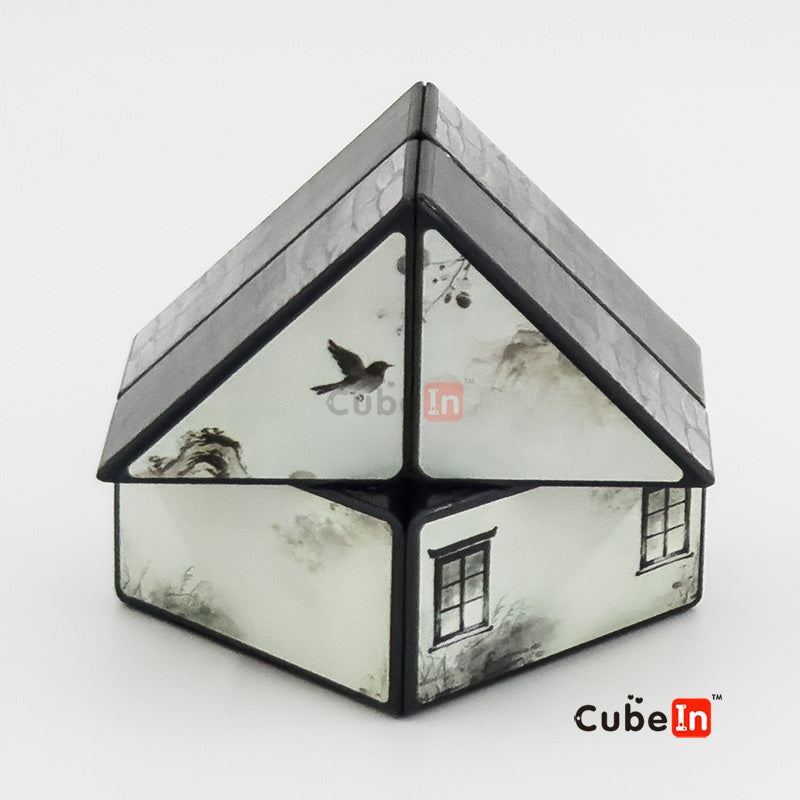 Diansheng X2 cube - Ink Wash Jiangnan House Puzzle