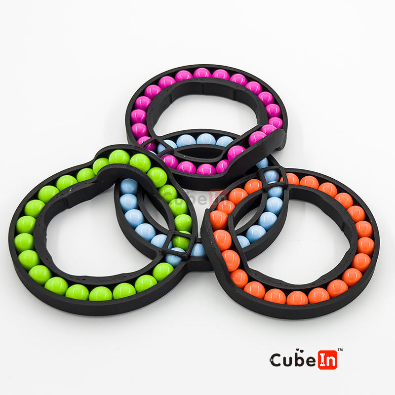 4 circles Hungarian Rings Puzzle (3D printed)