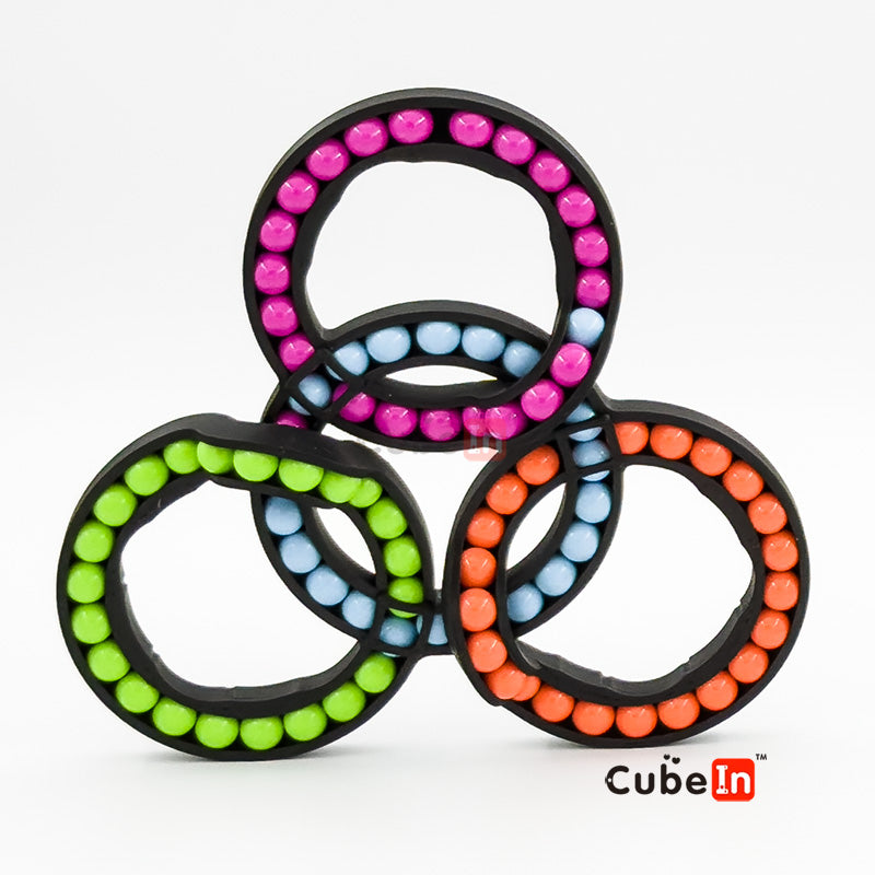 4 circles Hungarian Rings Puzzle (3D printed)