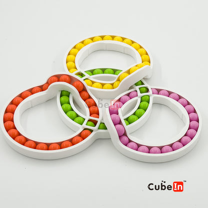 4 circles Hungarian Rings Puzzle (3D printed)
