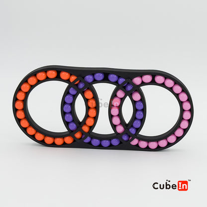 Triple Hungarian Rings Puzzle (3D printed)