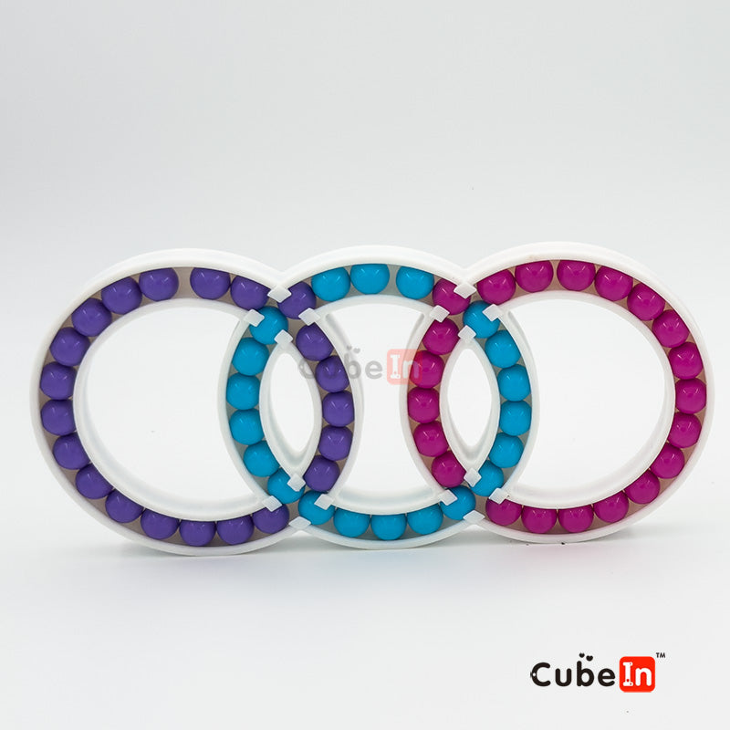 Triple Hungarian Rings Puzzle (3D printed)