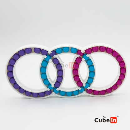 Triple Hungarian Rings Puzzle (3D printed)