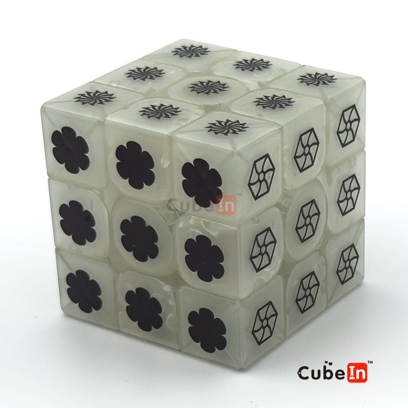 Ziina Flower Cube 3x3 (Glow In the Dark)