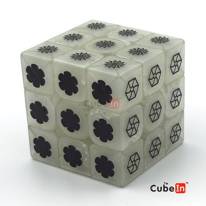 Ziina Flower Cube 3x3 (Glow In the Dark)