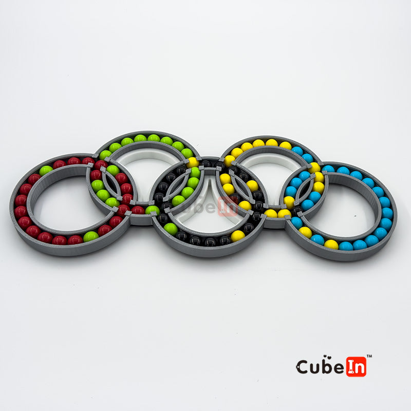 Olimpic Hungarian Rings Puzzle (3D printed)