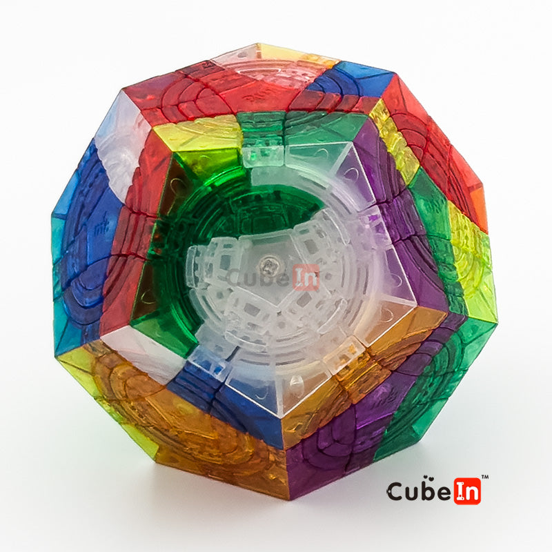 MF8 Triple Crazy Megaminx 3 Circles- Crystal Transparent Limited Edition Masterpiece