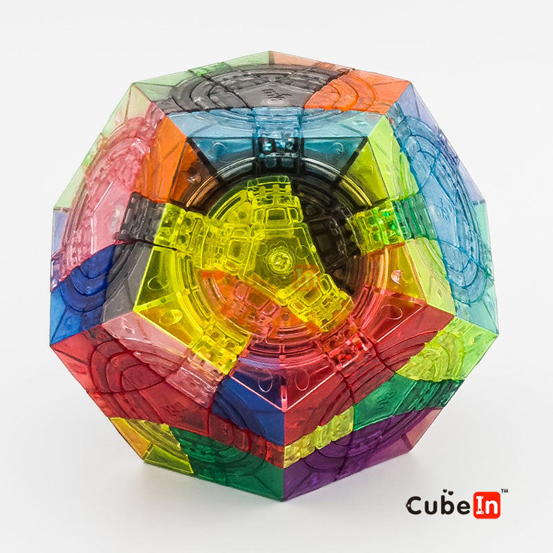 MF8 Triple Crazy Megaminx 3 Circles- Crystal Transparent Limited Edition Masterpiece