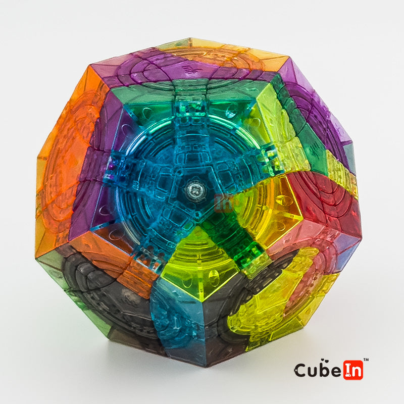 MF8 Triple Crazy Megaminx 3 Circles- Crystal Transparent Limited Edition Masterpiece