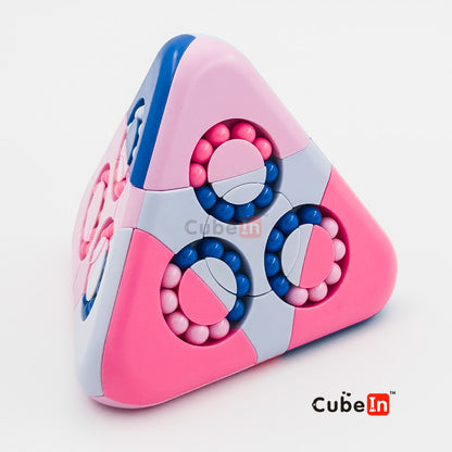 Magic Bean Ball Pyraminx - Rotary Rotating Beads Twisty Puzzle