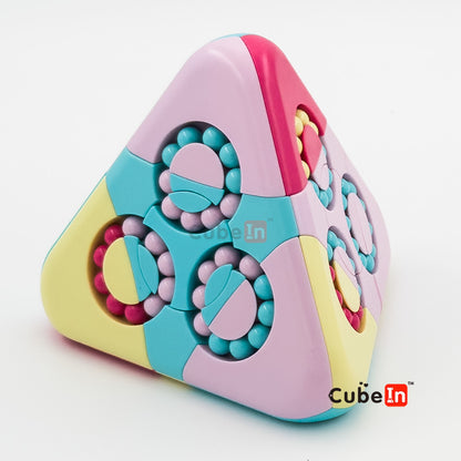 Magic Bean Ball Pyraminx - Rotary Rotating Beads Twisty Puzzle