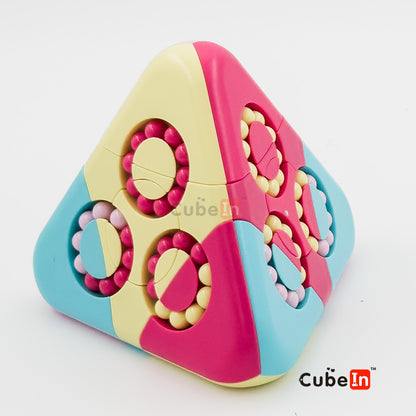 Magic Bean Ball Pyraminx - Rotary Rotating Beads Twisty Puzzle