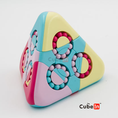 Magic Bean Ball Pyraminx - Rotary Rotating Beads Twisty Puzzle