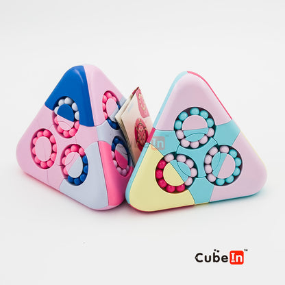Magic Bean Ball Pyraminx - Rotary Rotating Beads Twisty Puzzle