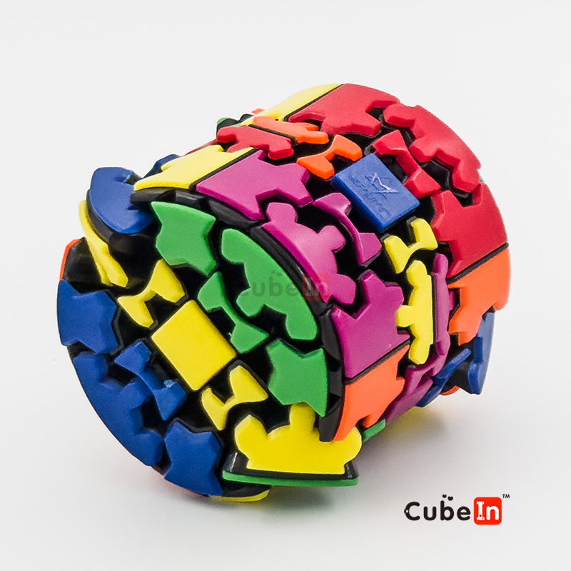 Meffert's Gear Barrel Cylinder Cube - MFT 3D Mechanical Gear Twist Puzzle
