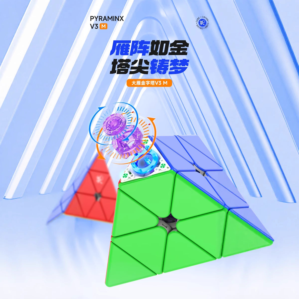 Dayan Pyraminx V3 Magnetic UV