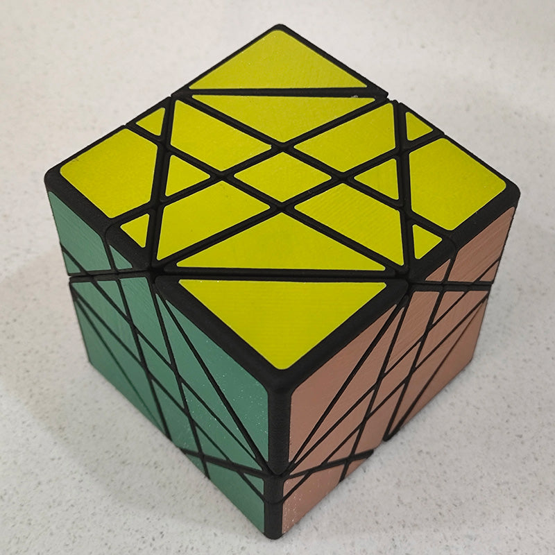x² Ribbon Skewb cube (3D)