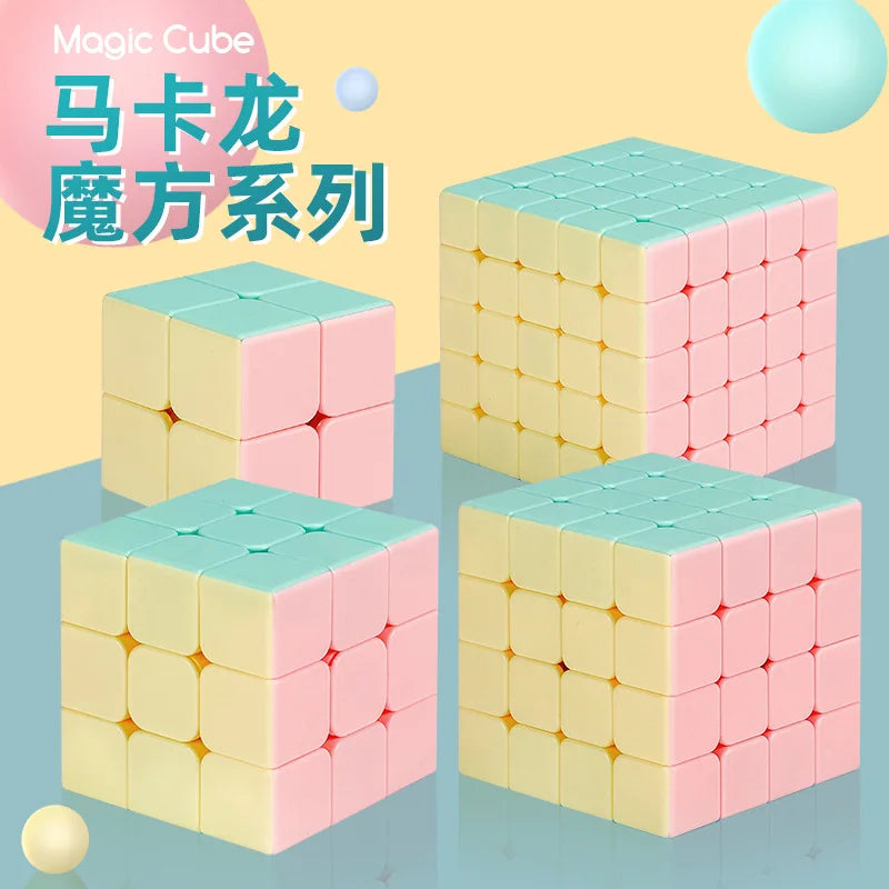 Shengshou Macaron Cube 5x5 4x4 3x3 2x2 Pyraminx