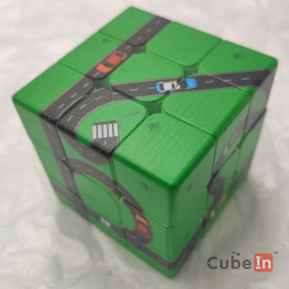 UV Printed 3x3 4x4 Earth Map Flag Cube Road