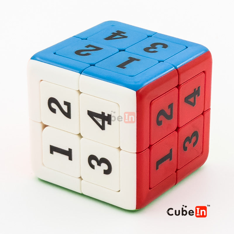 Yuxin Sudoku 2x2 Cube Magnetic Sliding - Hybrid Klotski Tile & Rotational Core Puzzle