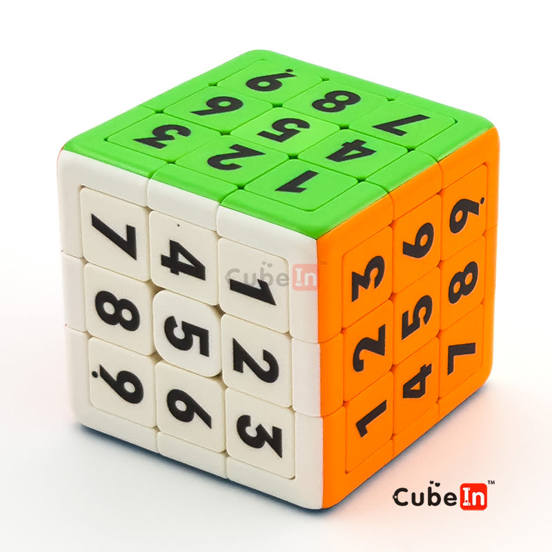 Yuxin Sudoku 3x3 Cube Magnetic Sliding - Heavyweight Hybrid Klotski Tile & Rotational Core Puzzle