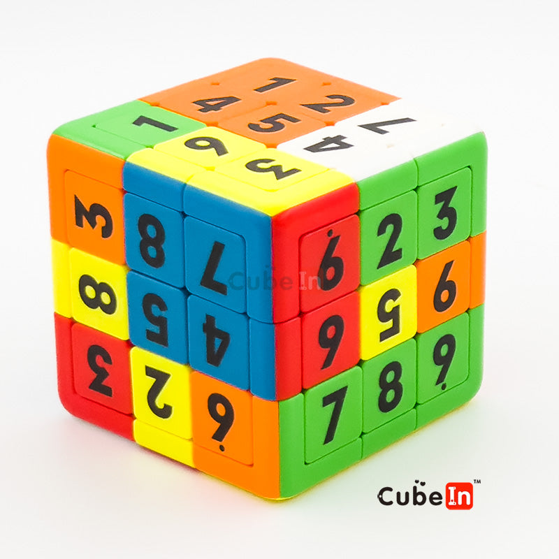 Yuxin Sudoku 3x3 Cube Magnetic Sliding - Heavyweight Hybrid Klotski Tile & Rotational Core Puzzle