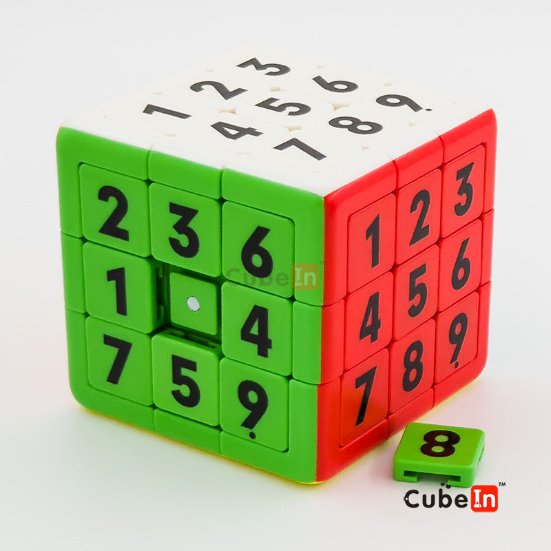 Yuxin Sudoku 3x3 Cube Magnetic Sliding - Heavyweight Hybrid Klotski Tile & Rotational Core Puzzle