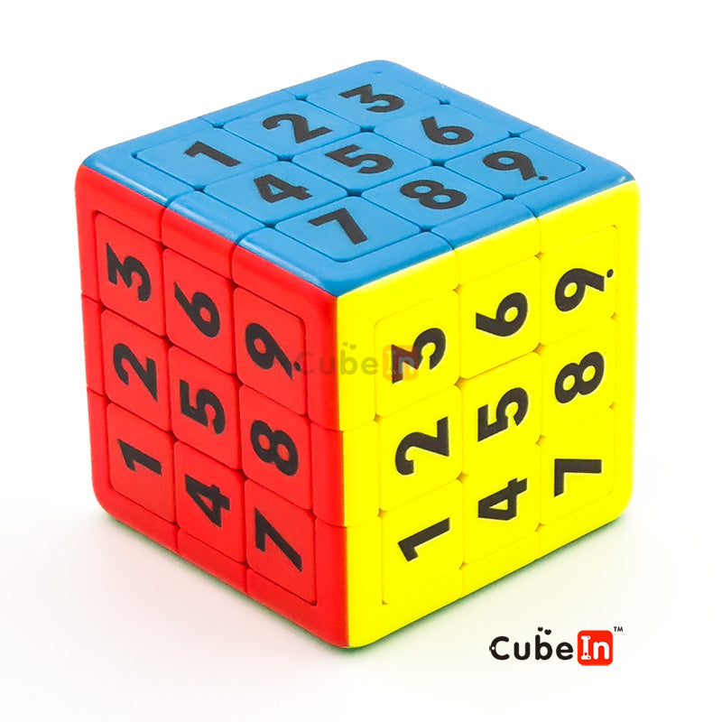 Yuxin Sudoku 3x3 Cube Magnetic Sliding - Heavyweight Hybrid Klotski Tile & Rotational Core Puzzle