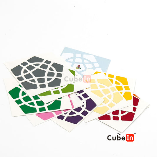 Replacement Stickers for MF8 Crazy Megaminx  (1-Circle Version)